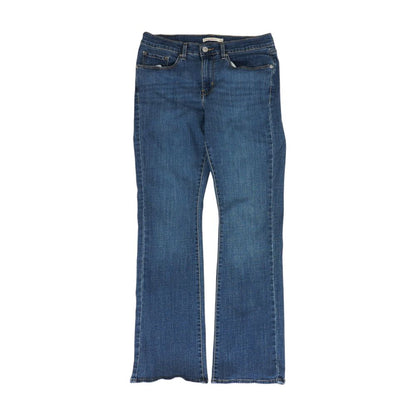 Blue High Rise Bootcut Jeans