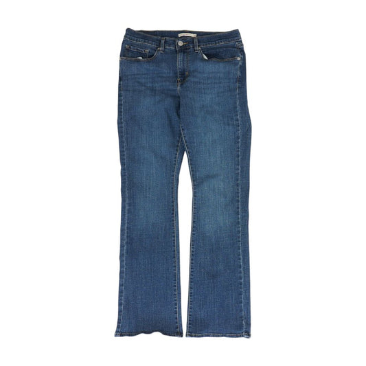 Blue High Rise Bootcut Jeans