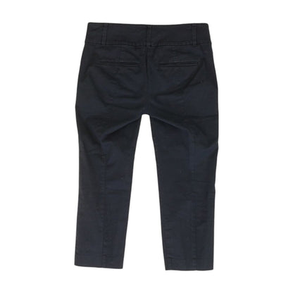 Navy Solid Capri Pants