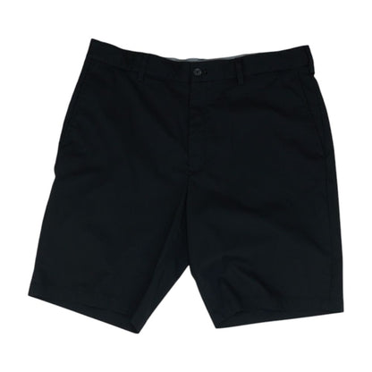 Black Solid Active Shorts