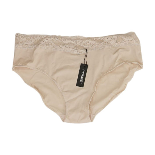 Beige Solid Panty