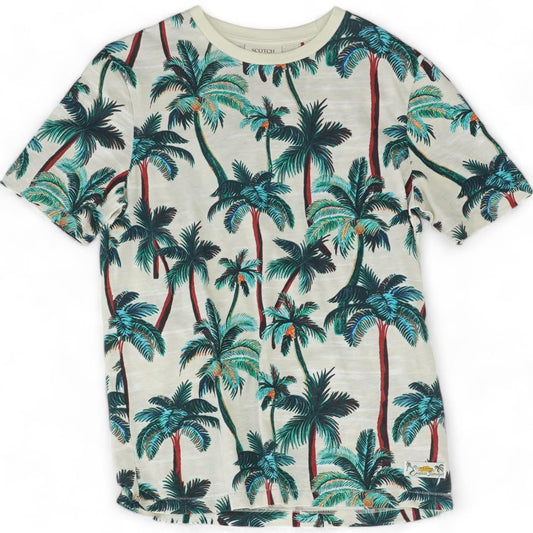 Multi Tropical Crewneck T-Shirt