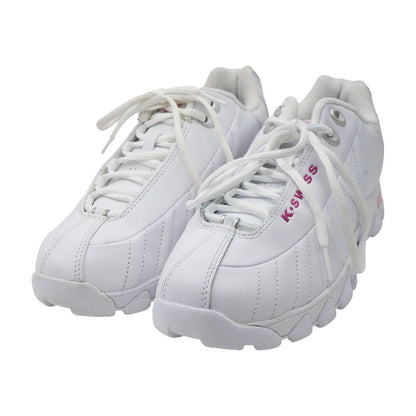ST329 White Low Top Athletic Shoes