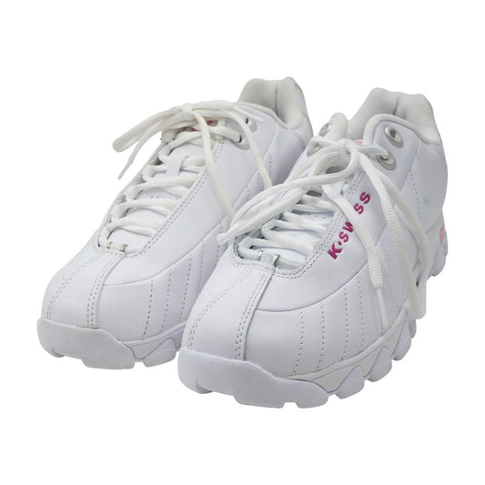 ST329 White Low Top Athletic Shoes