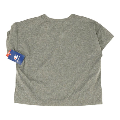 Gray Solid Crewneck T-Shirt