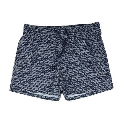 Navy Geometric Swim Bottom