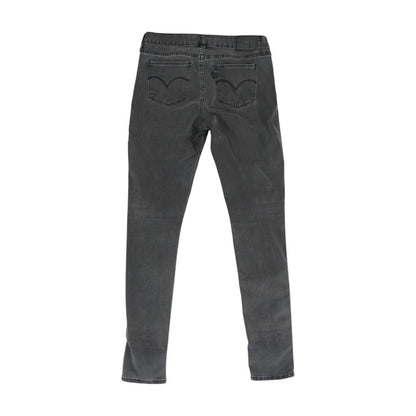 Gray Mid Rise Skinny Leg Jeans
