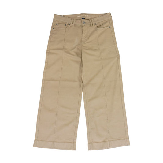 Brown Short Low Rise Wide Leg Jeans