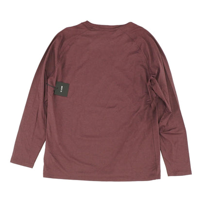 Burgundy Solid Active T-Shirt