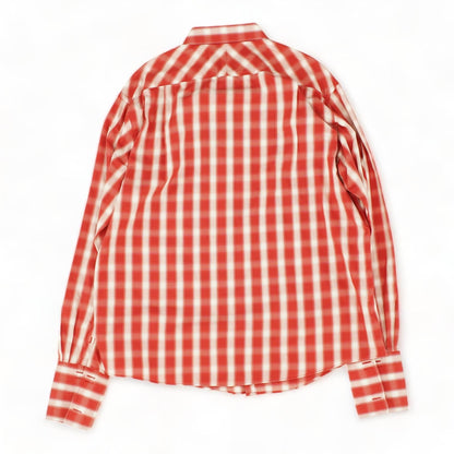Red Check Long Sleeve Button Down