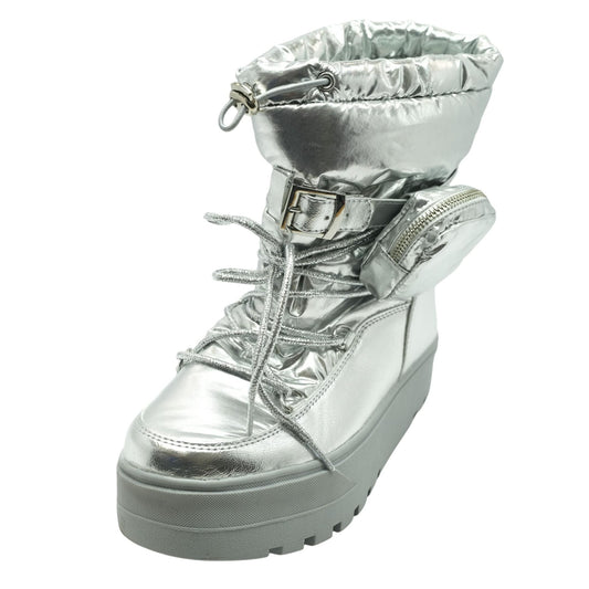 Mila Silver Winter Boots