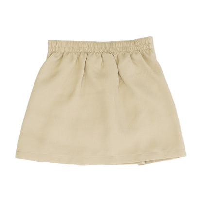 Tan Solid Skort Skirt