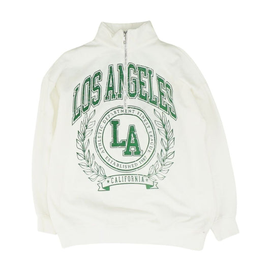 Ivory Solid 1/4 Zip Pullover