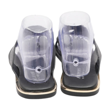 Black Flat Sandals