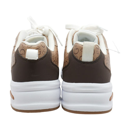 Lorasa Brown Low Top Athletic Shoes