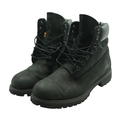 Black Combat Slip On Boots