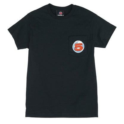 Black Solid Graphic/logo T-Shirt