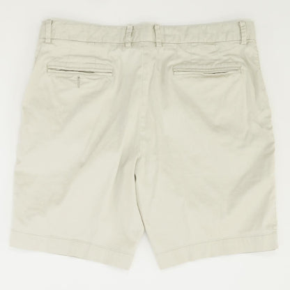 Tan Solid Chino Shorts