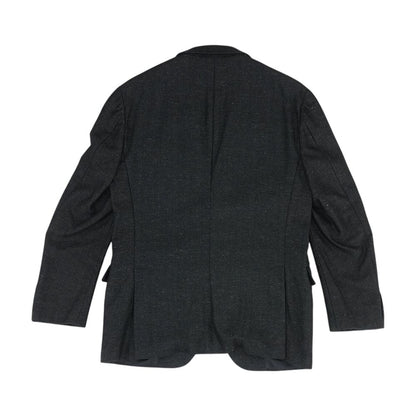Navy Wool Herringbone Sport Coat