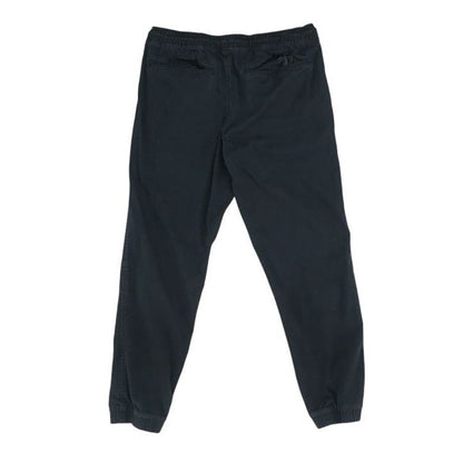 Black Solid Joggers Pants
