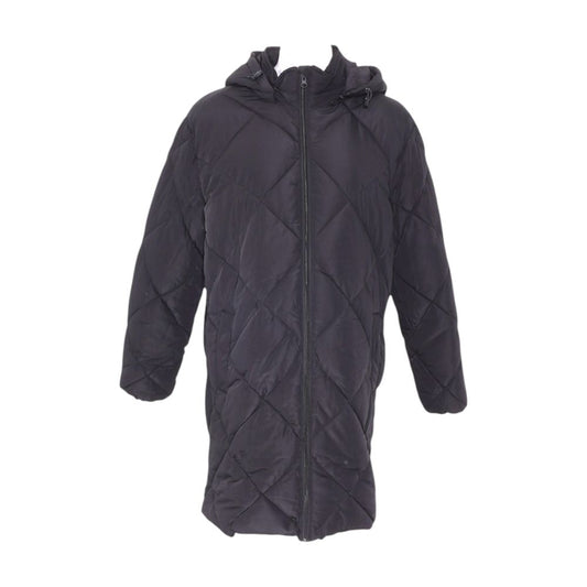 Black Maternity Puffer Coat