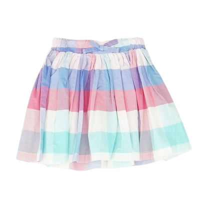 Multi Check Midi Skirt