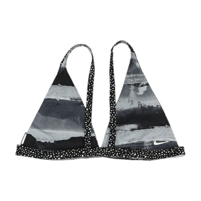 Black Animal Print Swim Top