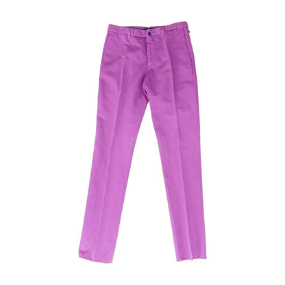 Purple Solid Chino Pants