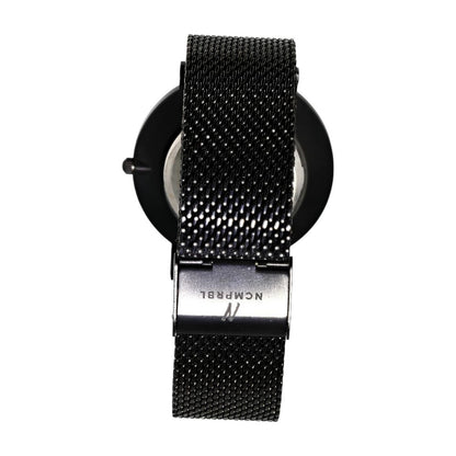 Stainless Steel Black Watch W/ Mesh Band