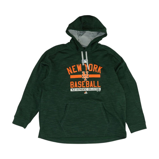 Green New York Baseball Graphic Hoodie Pullover