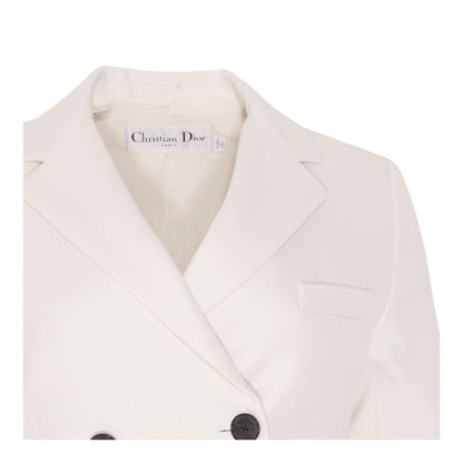 Ivory SS25 Ecru Virgin Wool-Silk Oversized Blazer