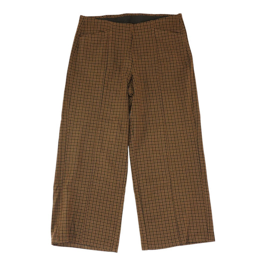 Brown Houndstooth Chino Pants