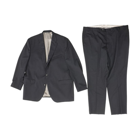 Black Solid Napoli CT 2pc Suit