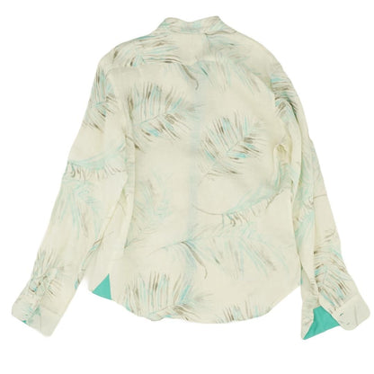 Ivory Tropical Long Sleeve Button Down