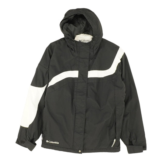 Black Color Block Ski Coat