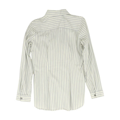 Navy Striped Button Down