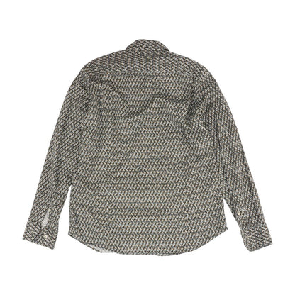 Multi Geometric Long Sleeve Button Down