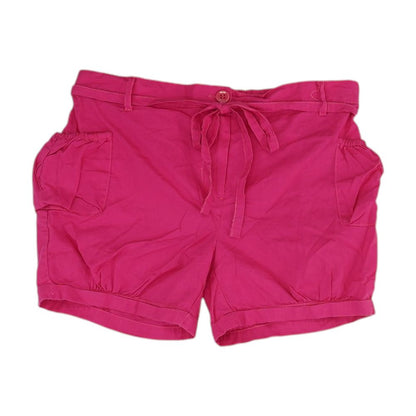 Pink Solid Shorts