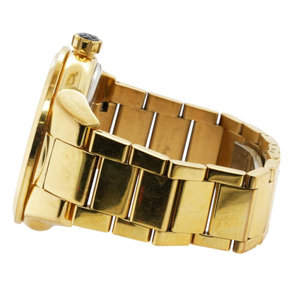 Gold-Tone Blue Marine Stainless Steel Watch