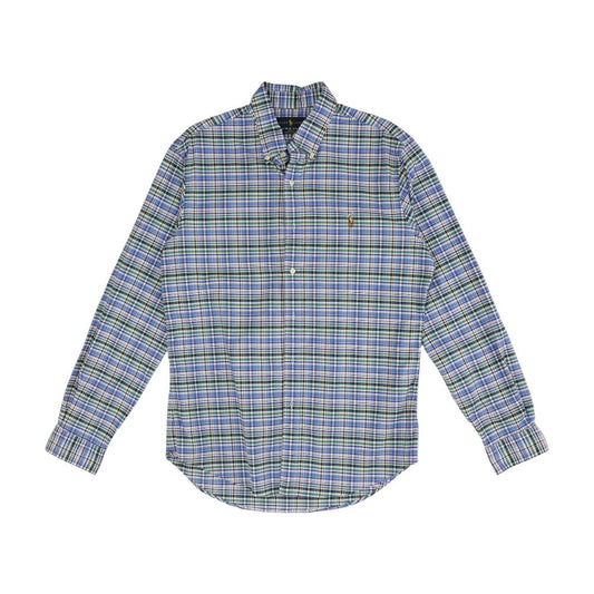 Blue Plaid Long Sleeve Button Down