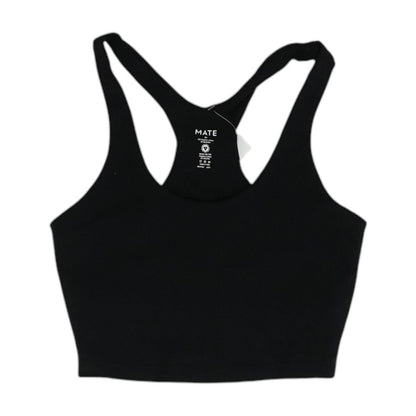 Black Solid Sports Bra