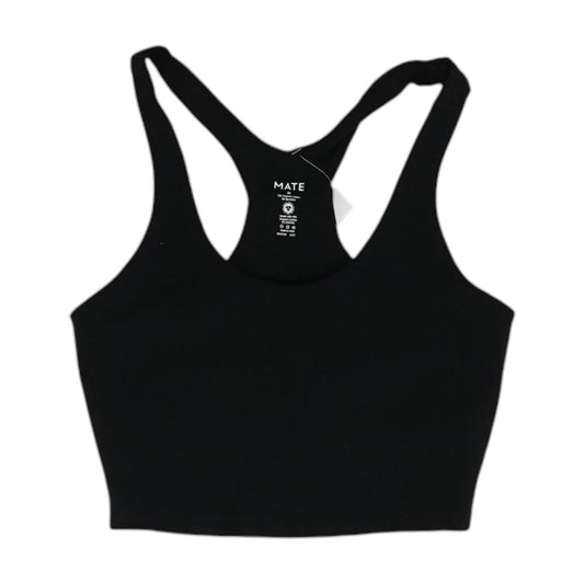 Black Solid Sports Bra