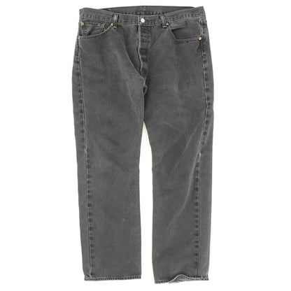 501 Black Solid Regular Jeans