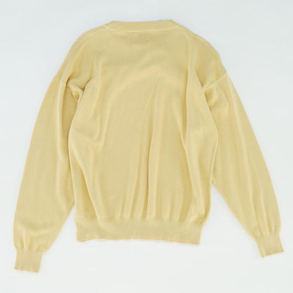 Vintage Yellow Cotton Blend Crewneck Sweater