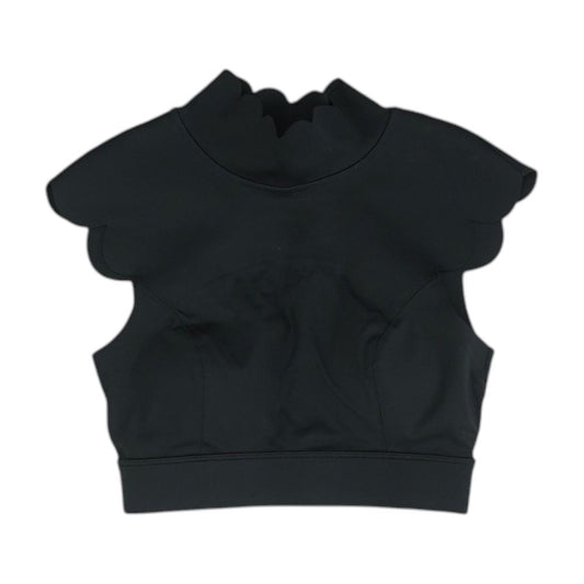 Black Solid Sports Bra