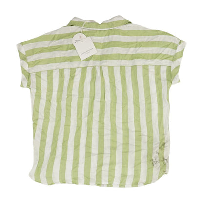 Green Striped Button Down