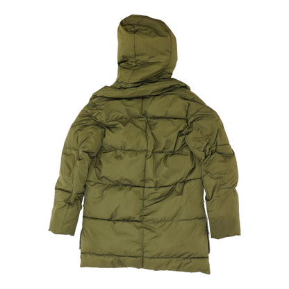 Olive Solid Puffer Coat