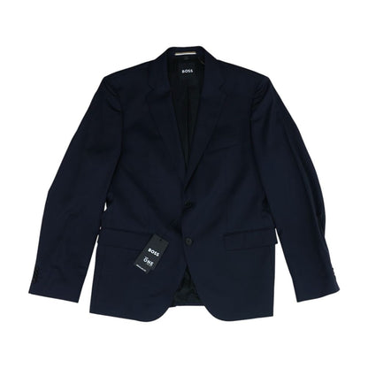 Navy Virgin-Wool Serge Suit Jacket