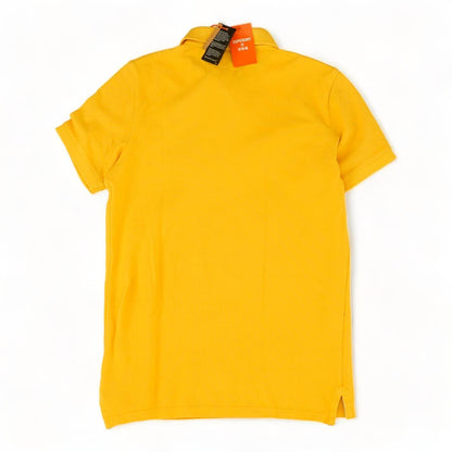 Yellow Solid Short Sleeve Polo