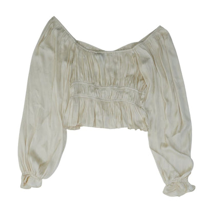 Ivory Cropped Blouse